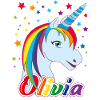 Unicorn Olivia Rainbow