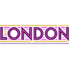 Londres Néon Violet Rayures