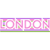 Londres Néon Typographie Lignes
