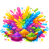 Holi Artistic Splash