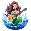 Sirène à la guitare