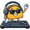 Taco Food Mexican DJ Techno Music Party Celebration