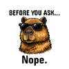 Capybara NOPE Not today Retro T-Shirt
