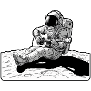 Astronaute Musique Guitare Lune