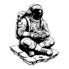 Astronaute Gaming Console Espace