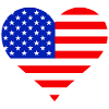 American Flag Heart