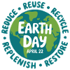 Earth Day Emblem: Reduce Reuse Recycle