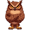 Grim Owl – Cute Cartoon Motif