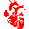 Glitch Heart Pixel Resolution