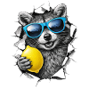 Raccoon Lemon Sunglasses