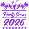 Party Crew 2026 Palmen-Drink