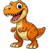 Funny Dino Cartoon T-Rex