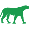 Green Panther Silhouette