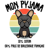 Pyjama Chien Bouledogue Français Humour