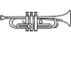 Lineline Art Minimalista della Tromba
