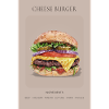 Cheese Burger Poster Food Illustration Kitchen