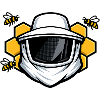 Imker Schutzhelm mit Bienen Design