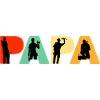 Papa Plumber Retro Tradesman Silhouette Design