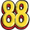 88 Zahl Bunt
