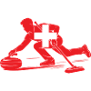 Curling Spieler Schweiz Eissport Fan