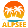 Alpsee Holiday Palm Trees Sunset Retro