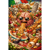 Surreal Food Brain Collage