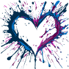 Key West inspired Heart dark