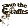 T-shirt Art Giraffe Save the Giraffes