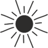 Cheerful drawn sun