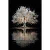 Luminous Silver Tree Glow