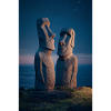 Moai Night Duo Silhouette