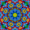 Kaleidoskop Mandala Farbfeuer