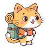 Kawaii Hiker Kitten