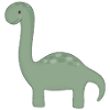 Green Dino Cartoon