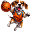 Beagle Dog Basketball Player Dog Lover