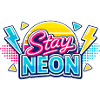 Stay Neon Retro Burst