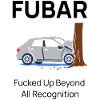 FUBAR: Car Collision with Tree Cartoon