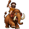 Caveman on a mammoth journey