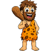 Caveman with club
