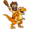 Caveman with Dino Adventure