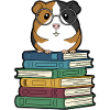 Meerschweinchen Bücher Nerd