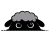 Cloudy sheep gaze