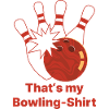 Questa è la mia maglietta da bowling – stile retrò da bowling