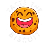 Cheerful Cookie Emoticon Logo