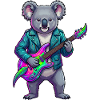 Koala Neon Guitar Hero