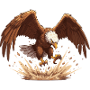 Eagle in the fall