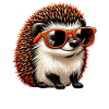 Igel Mit Sonnenbrille Igel Sarkasmus Tierliebhaber