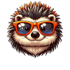 Igel Mit Sonnenbrille Igel Sarkasmus Tierliebhaber