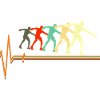 Shot Put Evolution Retro Herzschlag Pulskunst