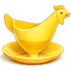 Yellow GDR egg cup, Ostalgie